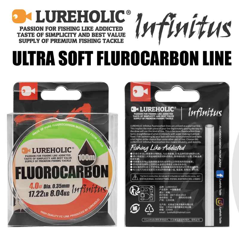 Fluorocarbon Line - Lureholic Infinity Utra Soft 100% hilo