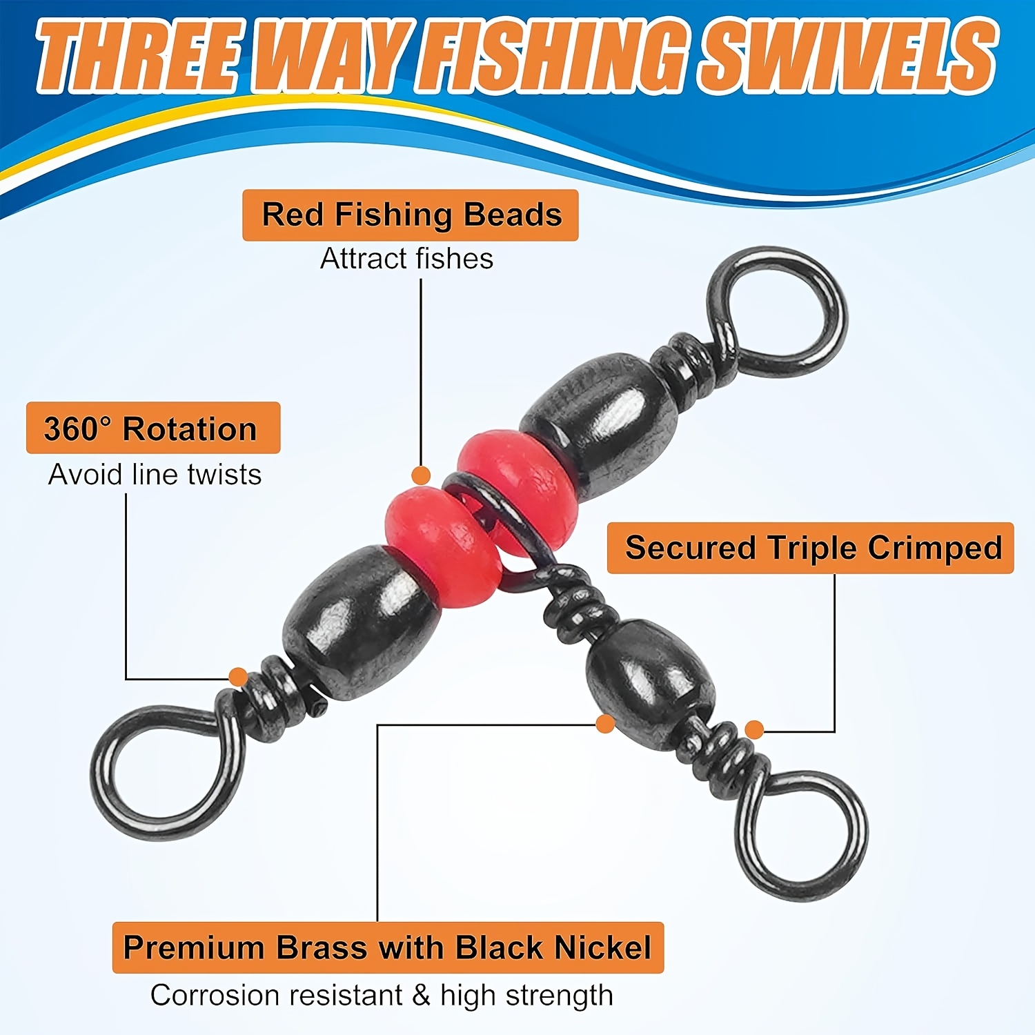 3 giratorios de tres vías, bar - Monofilament Line reseña y precio