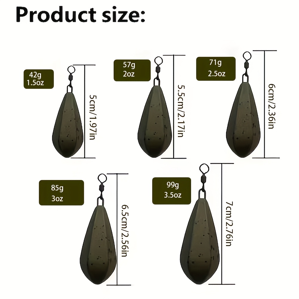 Paquete de 4 Pesas de Pesca de - Saltwater Line reseña y precio