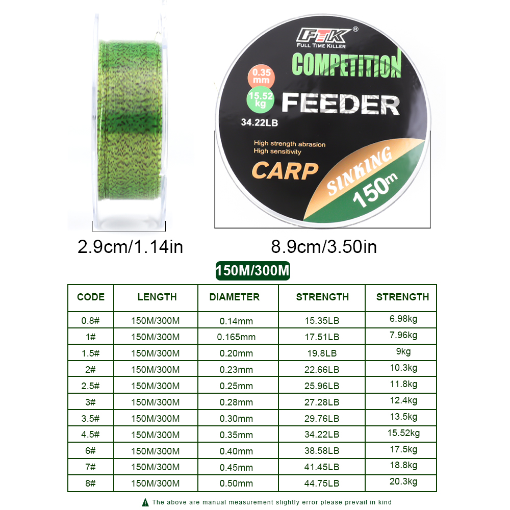 FTK - Línea de Pesca de Carpa  - Ice Fishing Line reseña y precio