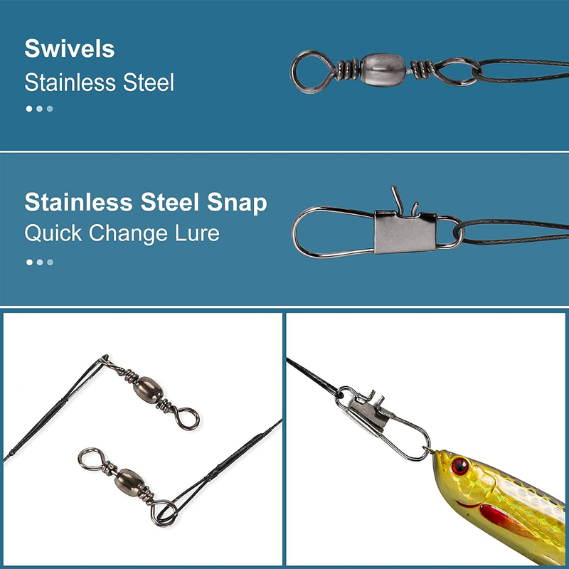 Línea de Pesca de Acero Inoxid - Saltwater Line reseña y precio