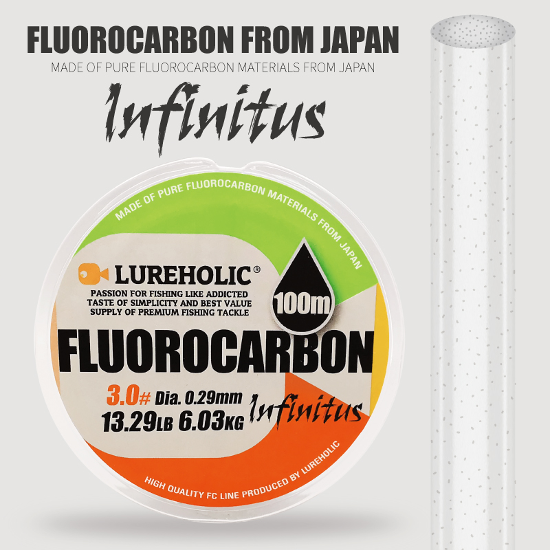 Lureholic Infinity Utra Soft 1 - Fluorocarbon Line reseña y precio