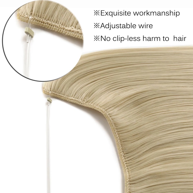 Extensiones de cabello sintéti - Monofilament Line reseña y precio